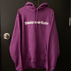 Thisisneverthat BRAND NEW T-LOGO POPOVER PURPLE HOODY